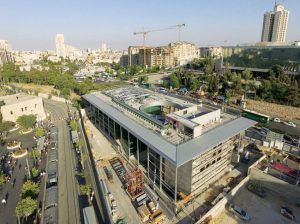 תחנת יצחק נבון בכניסה לעיר בירושלים (צילום: באדיבות רכבת ישראל)